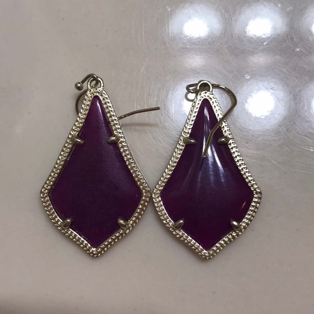 Purple Kendra Scott earrings